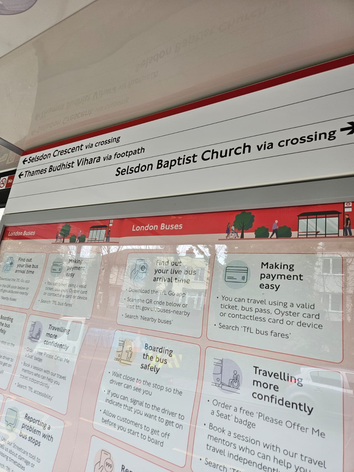 Tudor Library bus stop